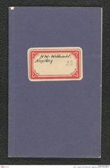 Seite 1, Tagebuch "NW-Waldviertel : Nagelberg" (NHMW-PRAE-BBB-23)